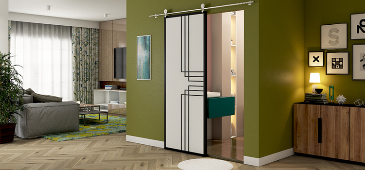 sliding bathroom door installation in Murrieta